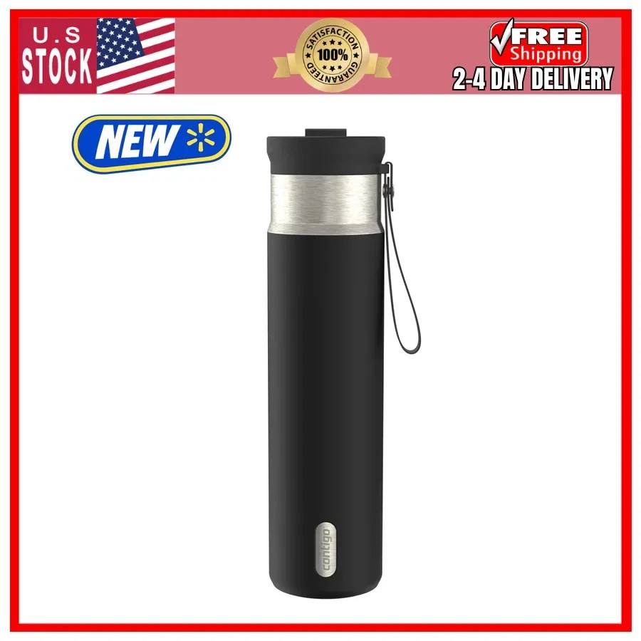 Thermo contigo Acero Inoxidable 14Oz Negro / Plateado - Imagen 5