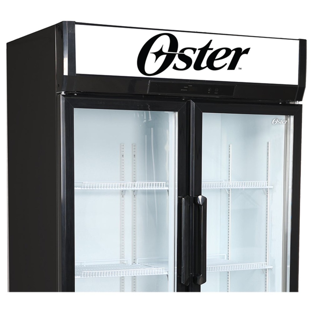 Vitrina 74 Pies Oster LED Parrillas Metalicas 1 Puerta Negro - Imagen 2
