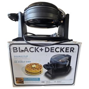 Waflera Doble Plato Black+decker 8 Porc Negra
